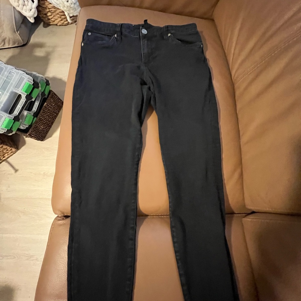 WOMENS CARLO BLACK ANKLE SKINNY JEANS SIZE 12